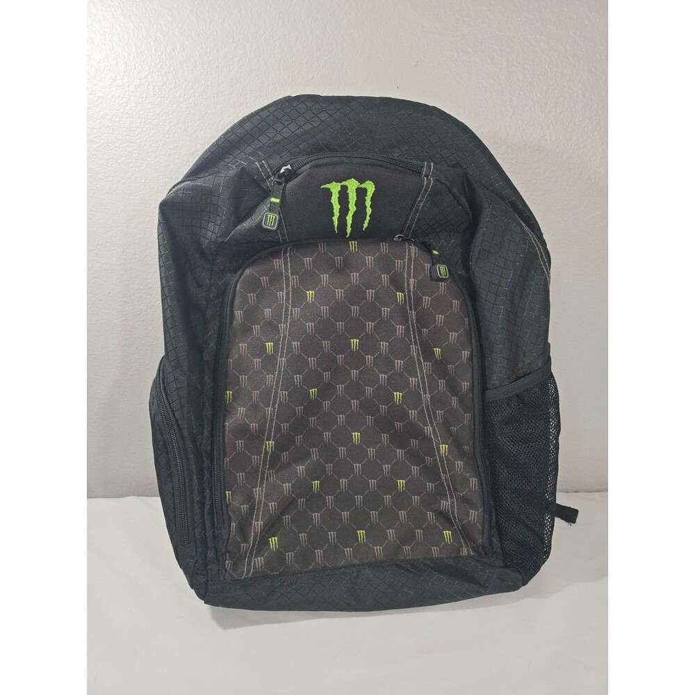 Y2K 2000’s Monster Energy Travel Backpack School Collage Laptop pocket Large